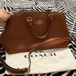 Coach Tan Leather Satchel